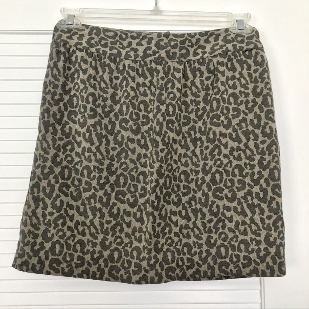 BANANA REPUBLIC Leopard Skirt EUC!